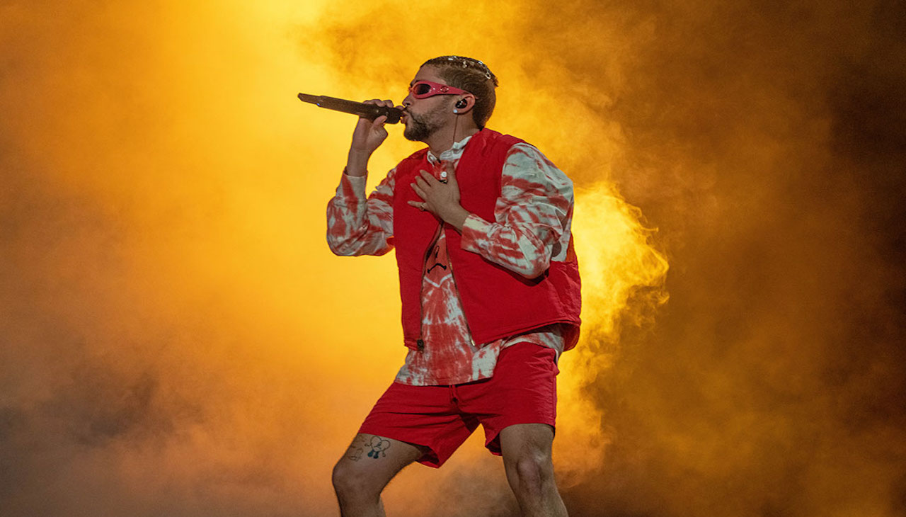 Pictured: Bad Bunny performs at Made in America Music Festival