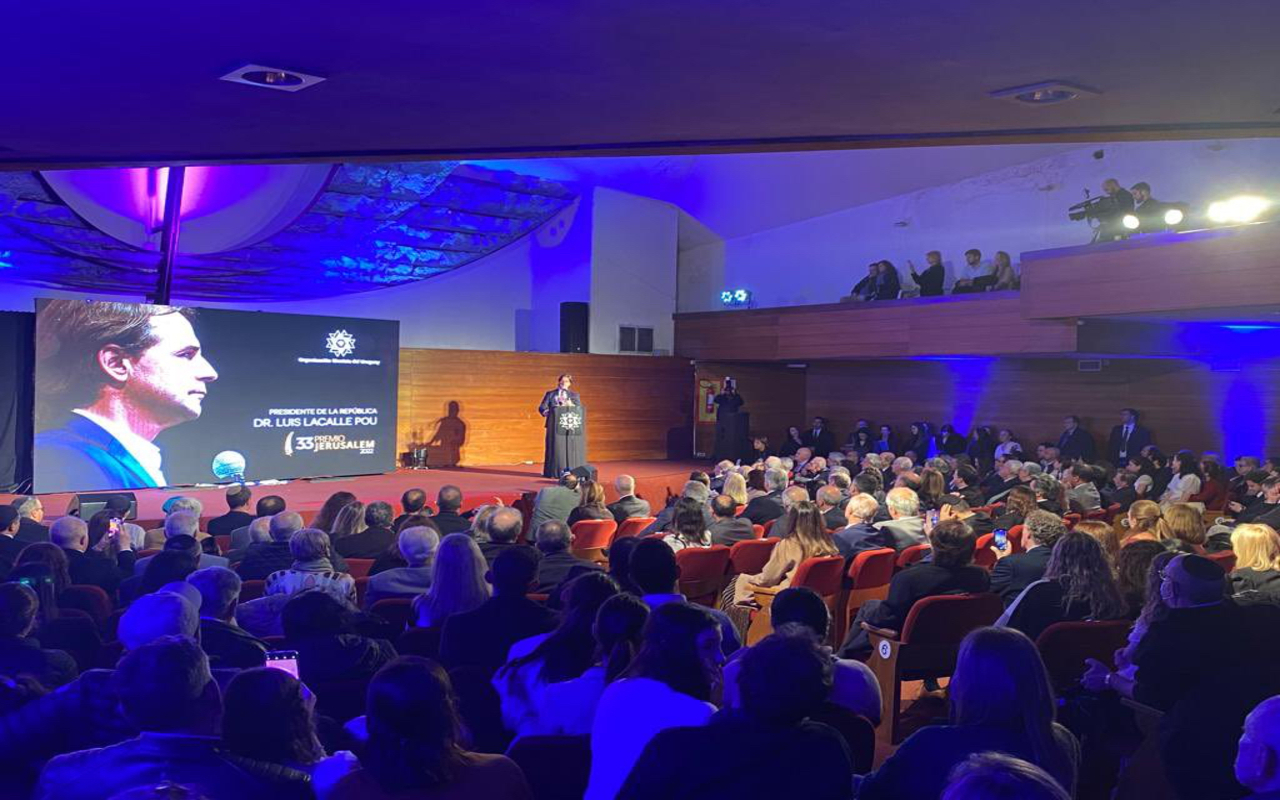 Luis Lacalle Pou es el quinto presidente de Uruguay en ser reconocido con el premio. Twitter de @LuisLacallePou.