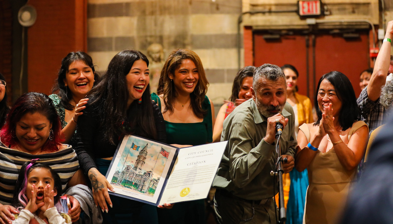 Juntos presented with a Philadelphia City Council citation at its 20th anniversary gala.