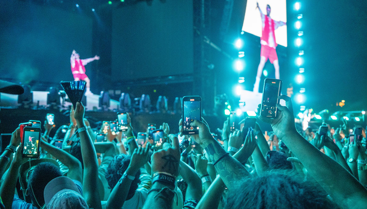 Bad Bunny was one of the headlining performers at the 10th Made in America. Photo: Peter Fitzpatrick/AL DÍA News