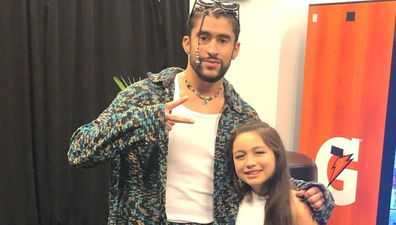 Bad Bunny and Mayah Zamora met during his concert in Texas. Photo: Instagram Fundación Familia Correa