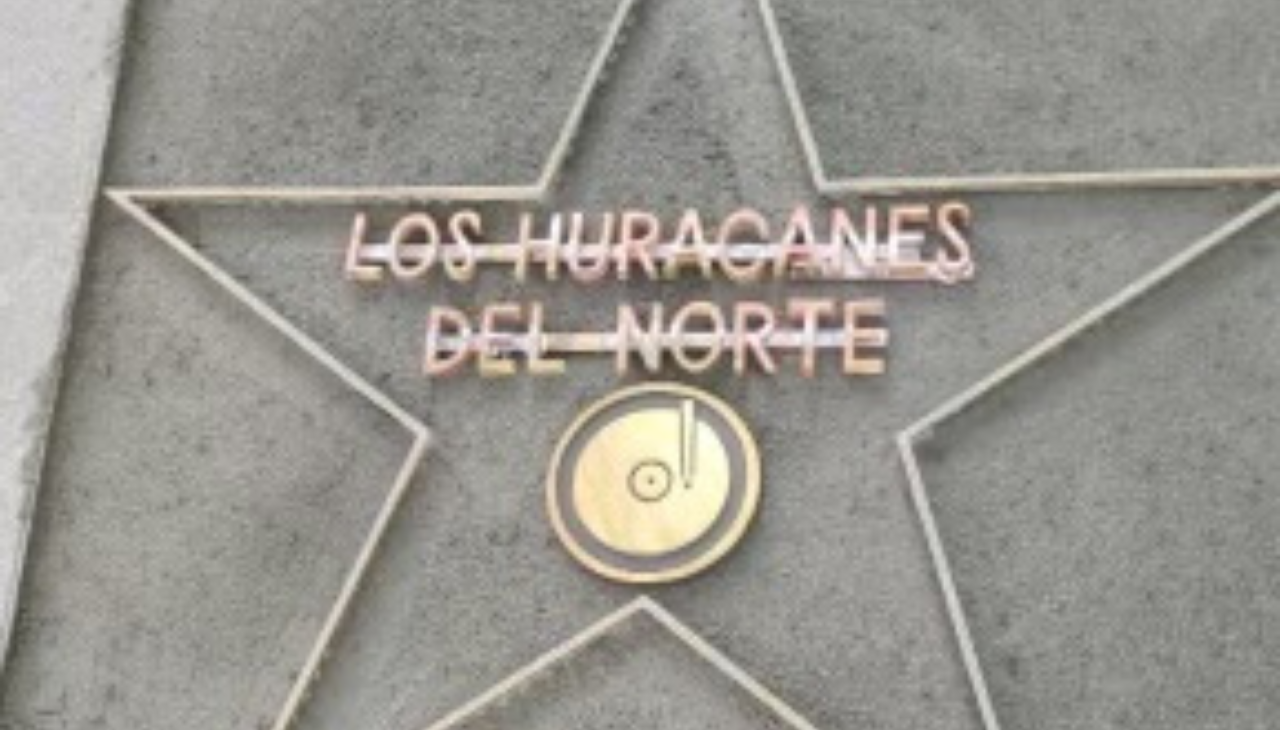 The star of Los Huracanes del Norte is in the Recording section. Photo: Hall Of Fame Twitter