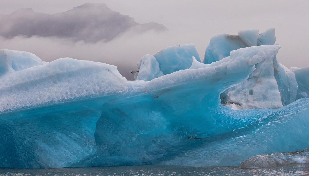 Piece of a glacier. 