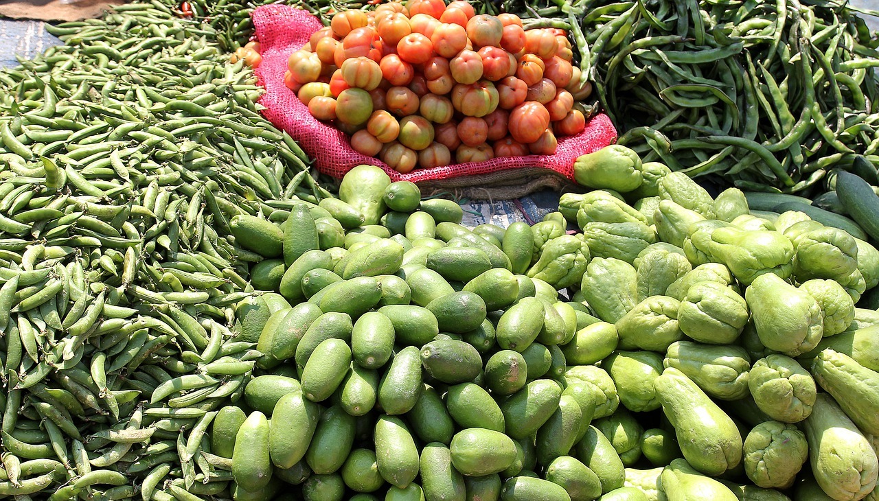 Rural farm's market.