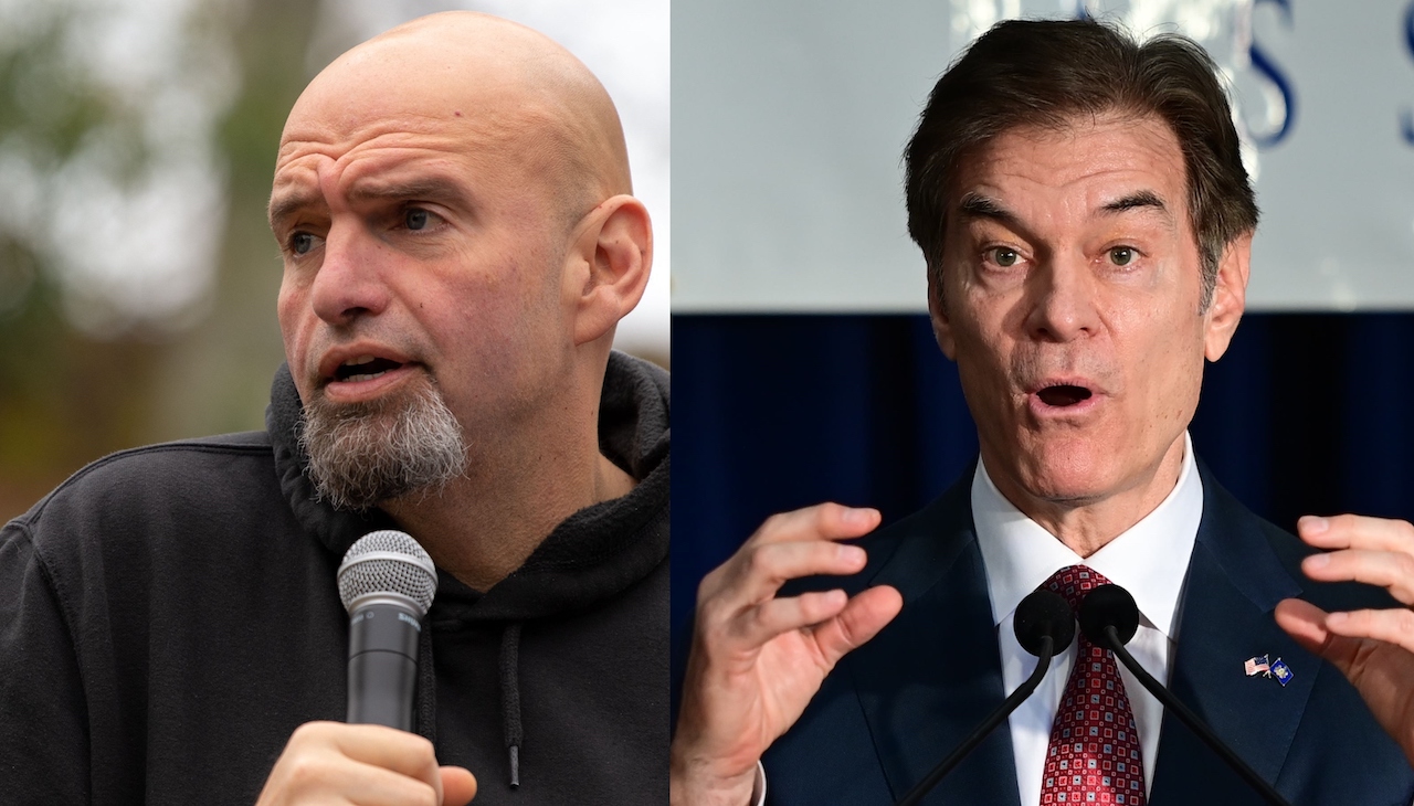 John Fetterman and Mehmet Oz