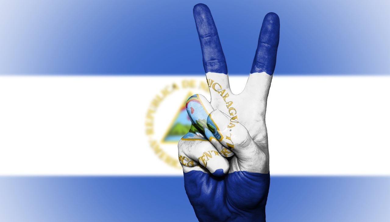 Flag of Nicaragua.