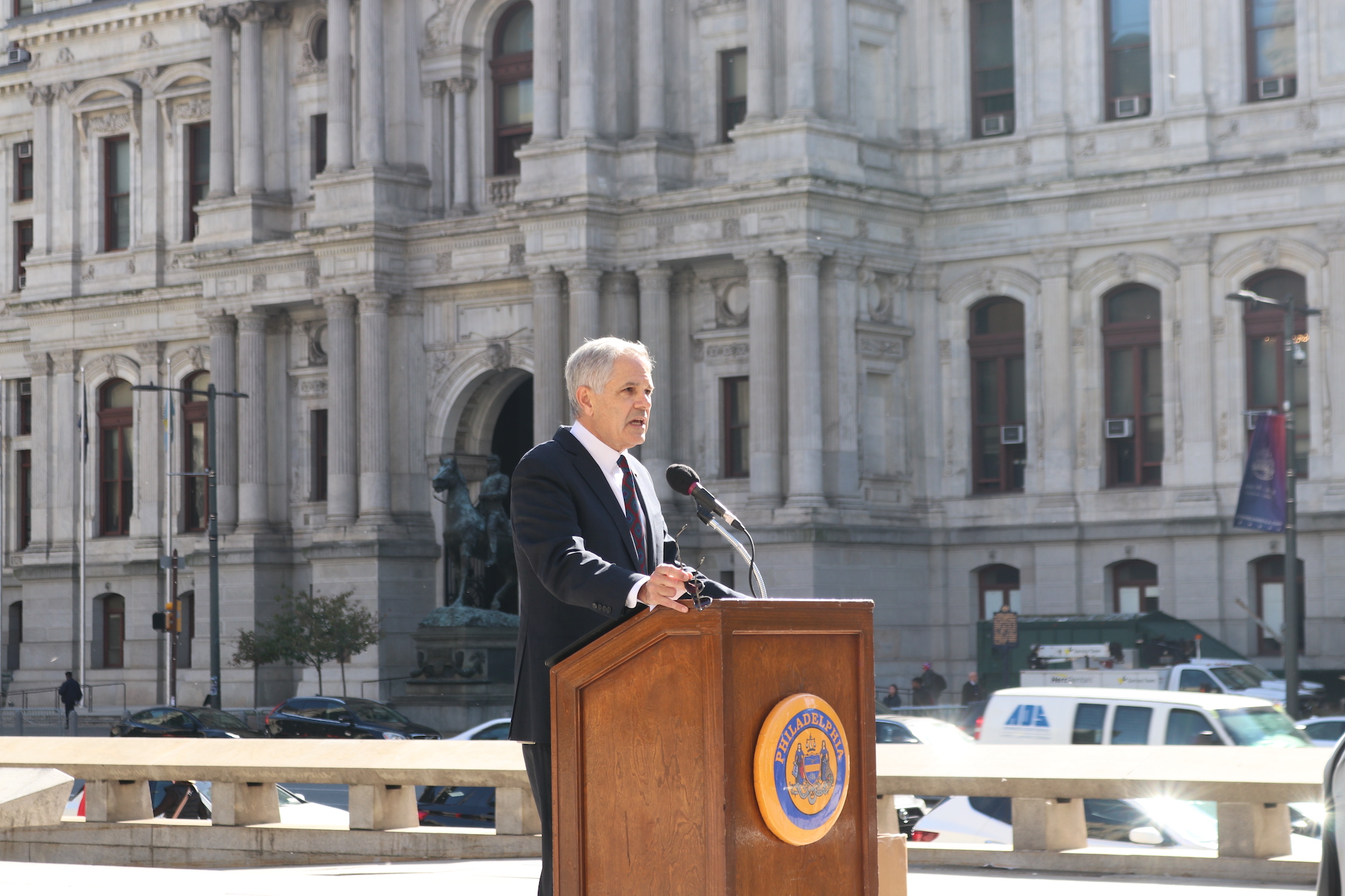 "Our Freedoms, Our Vote" rally in Center City. 