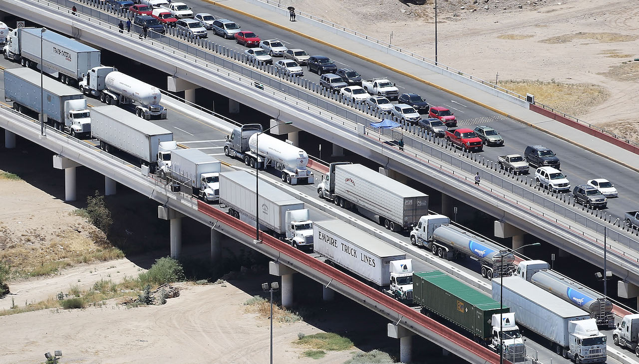 Pictued: Ysleta entry point on the U.S.-Mexico border.