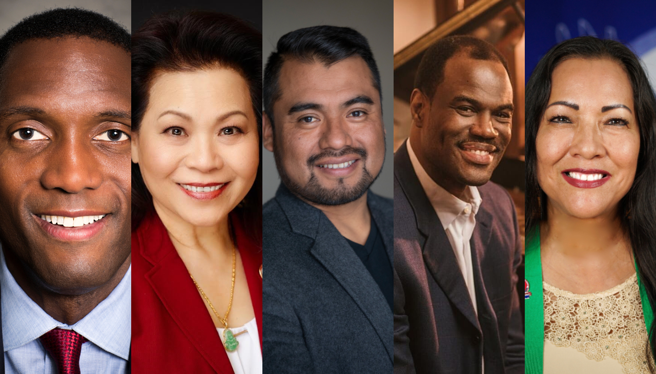 From Left to Right: Calvin Holmes, Vida Lin, Arcenio López, David Robinson, Mary Kim Titla. Photos Courtesy of Precision Strategies. 