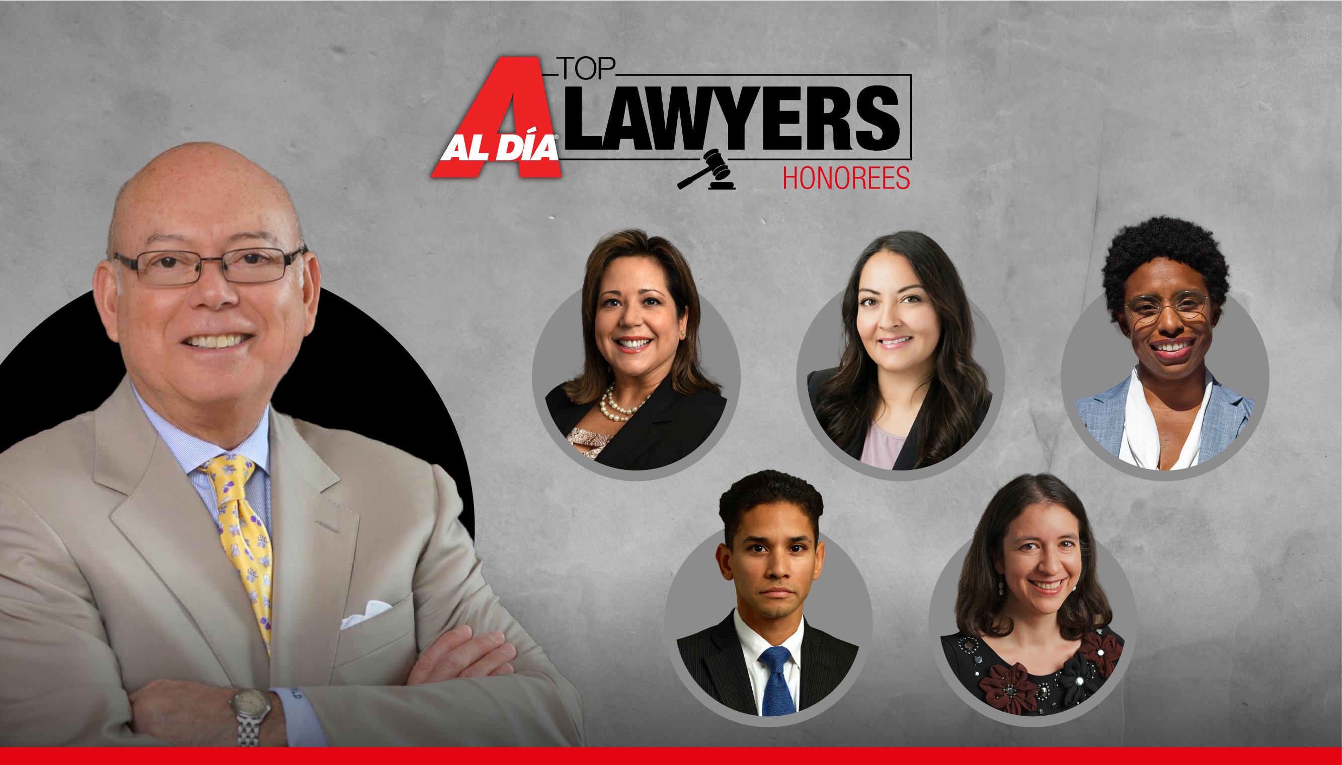 The 2022 AL DÍA Top Lawyers. Graphic: Mónica Hernández/AL DÍA News.