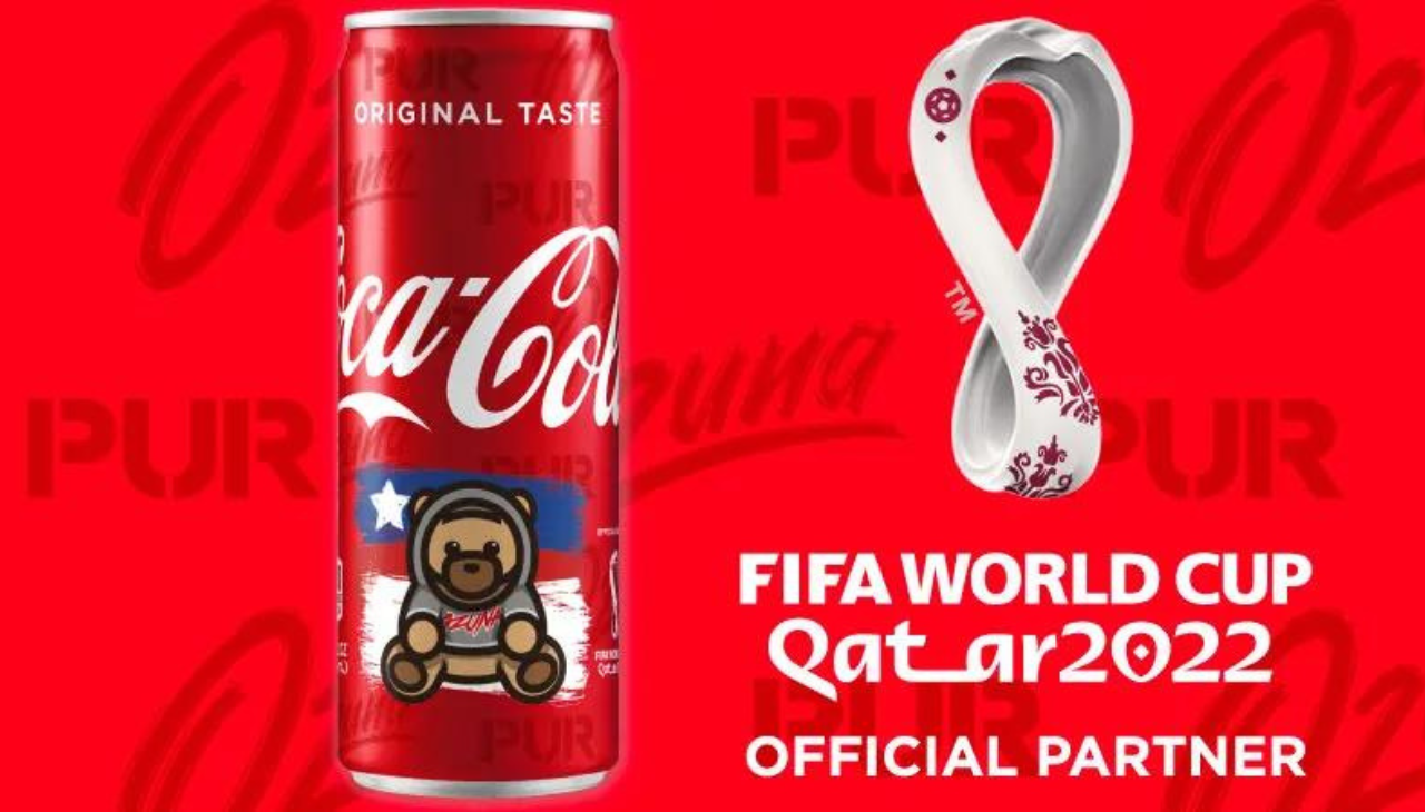 The Coca-Cola can will include the Puerto Rican flag and Ozuna's character. Photo: Twitter