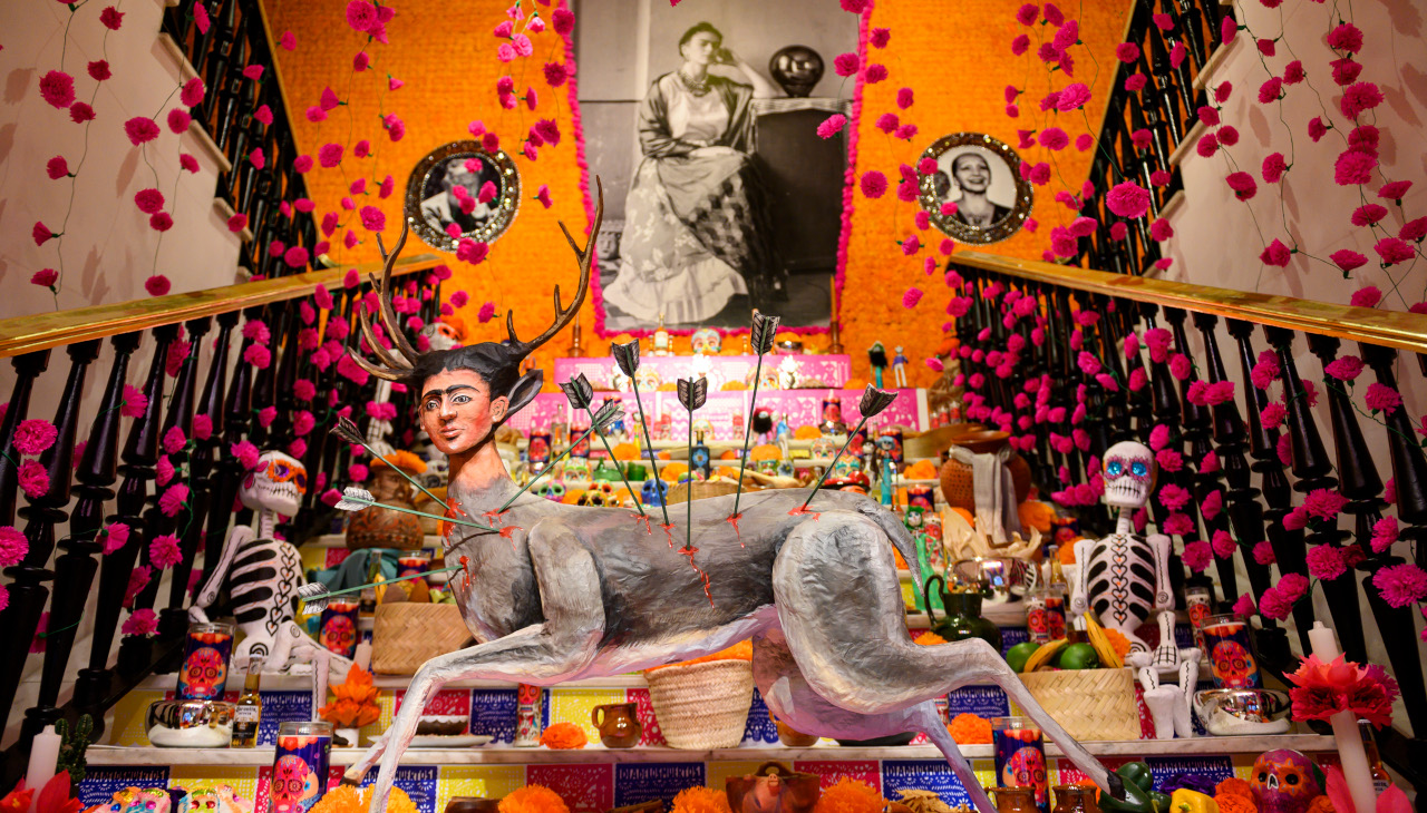  The altar for the Day of the Dead is all the rage in Madrid. Photo: Courtesy Casa de México Foundation.