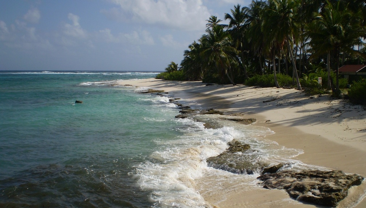 Colombian beach.