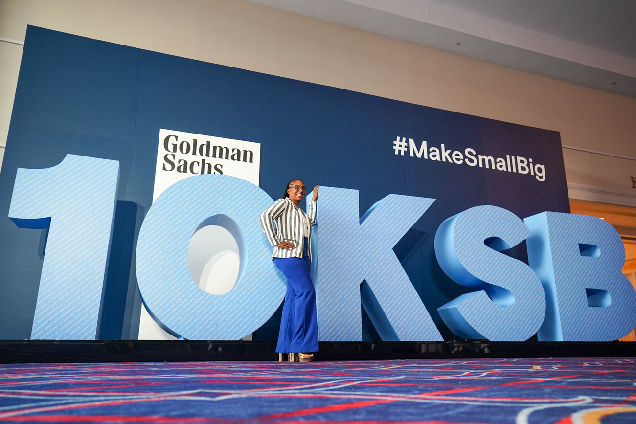 Goldman Sachs 10,000 Small Businesses event.