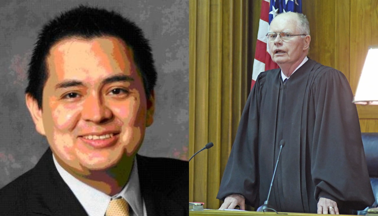 Jorge Alberto Rodriguez's (left) nomination to the U.S. District Court for the Northern District of New York has been stalled by Judge David Hurd (right), who he will succeed. Photo credit: Vanderbilt University and Sentinel file photo by John Clifford