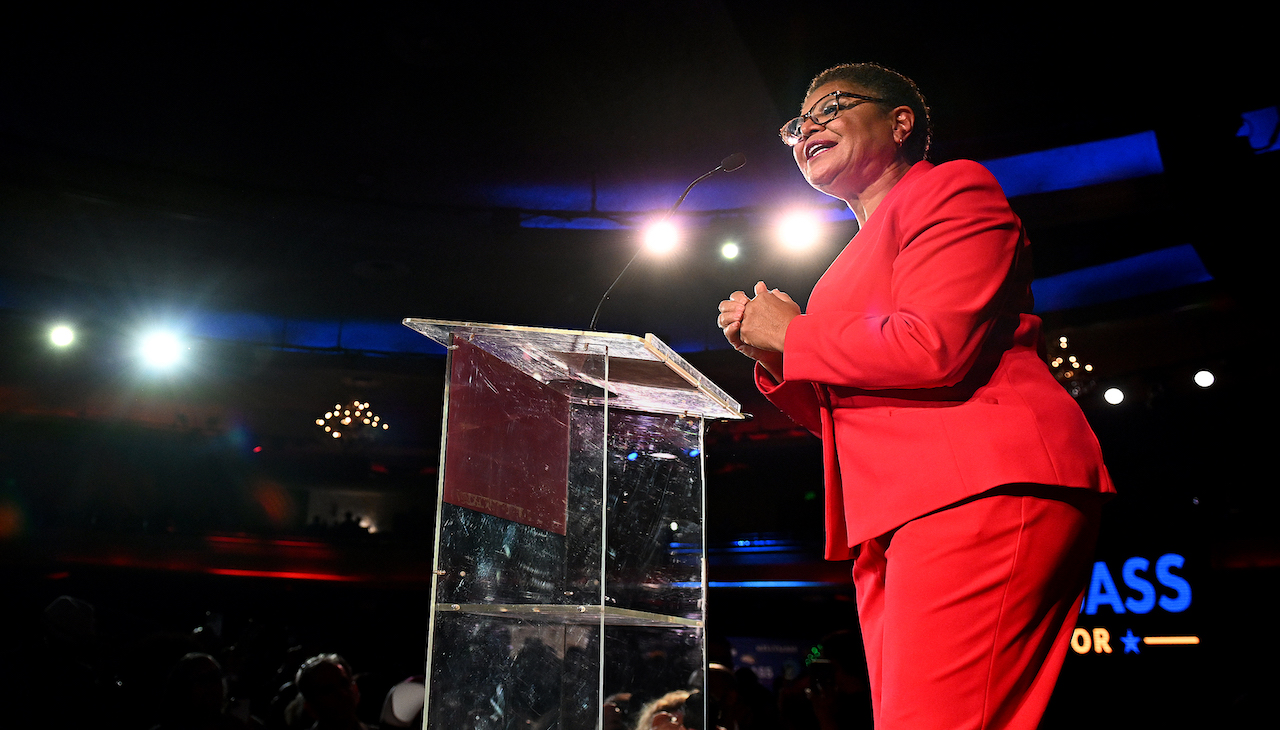 Karen Bass is the first woman mayor in L.A. history. 