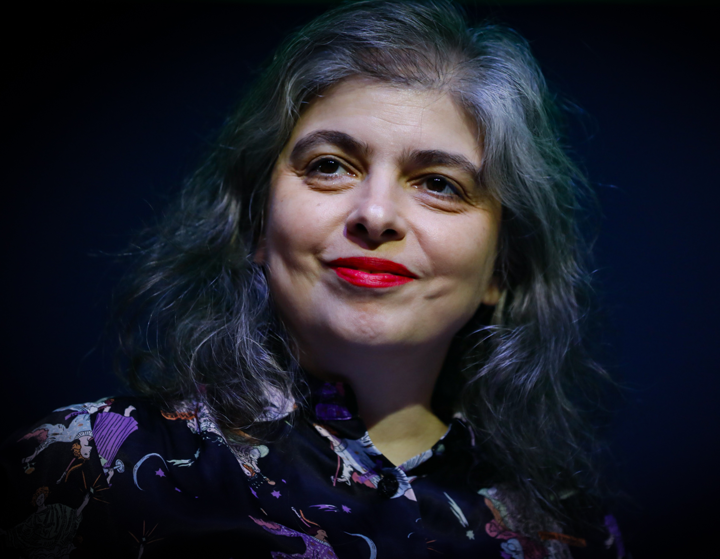 Argentina writer Mariana Enriquez at the Buenos Aires Book Fair, May 2022. Photos: Wikipedia/ Kaloian/ Ministerio de Cultura de la Nación.