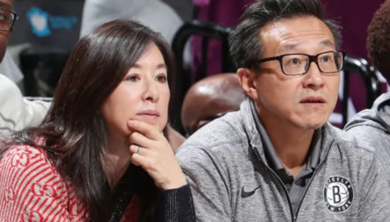 Brooklyn Nets co-owners Clara Wu Tsai and Joe Tsai. Photo Credit: Nathaniel S. Butler/National Basketball Association via Getty Images.