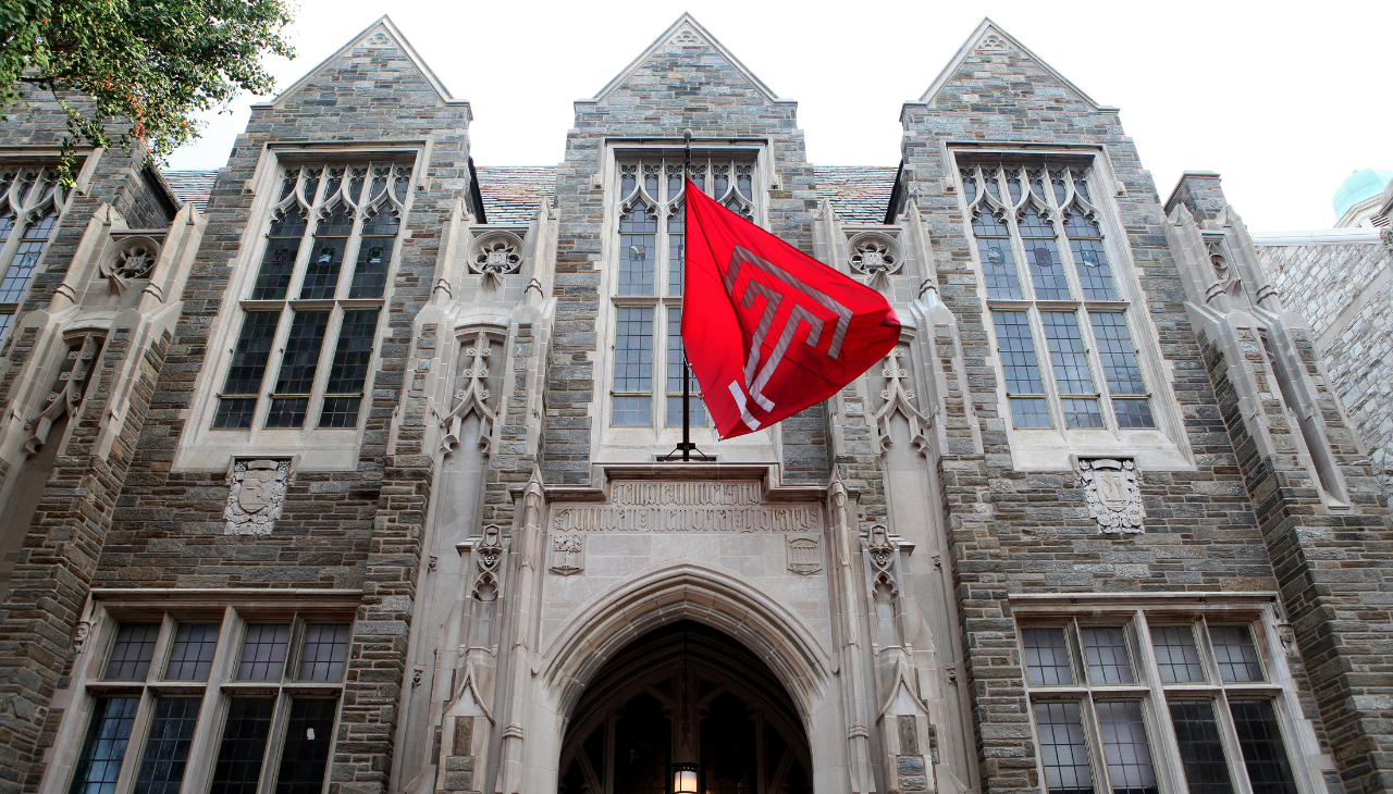 Temple's campus. 