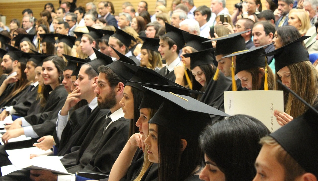 College students graduating. 