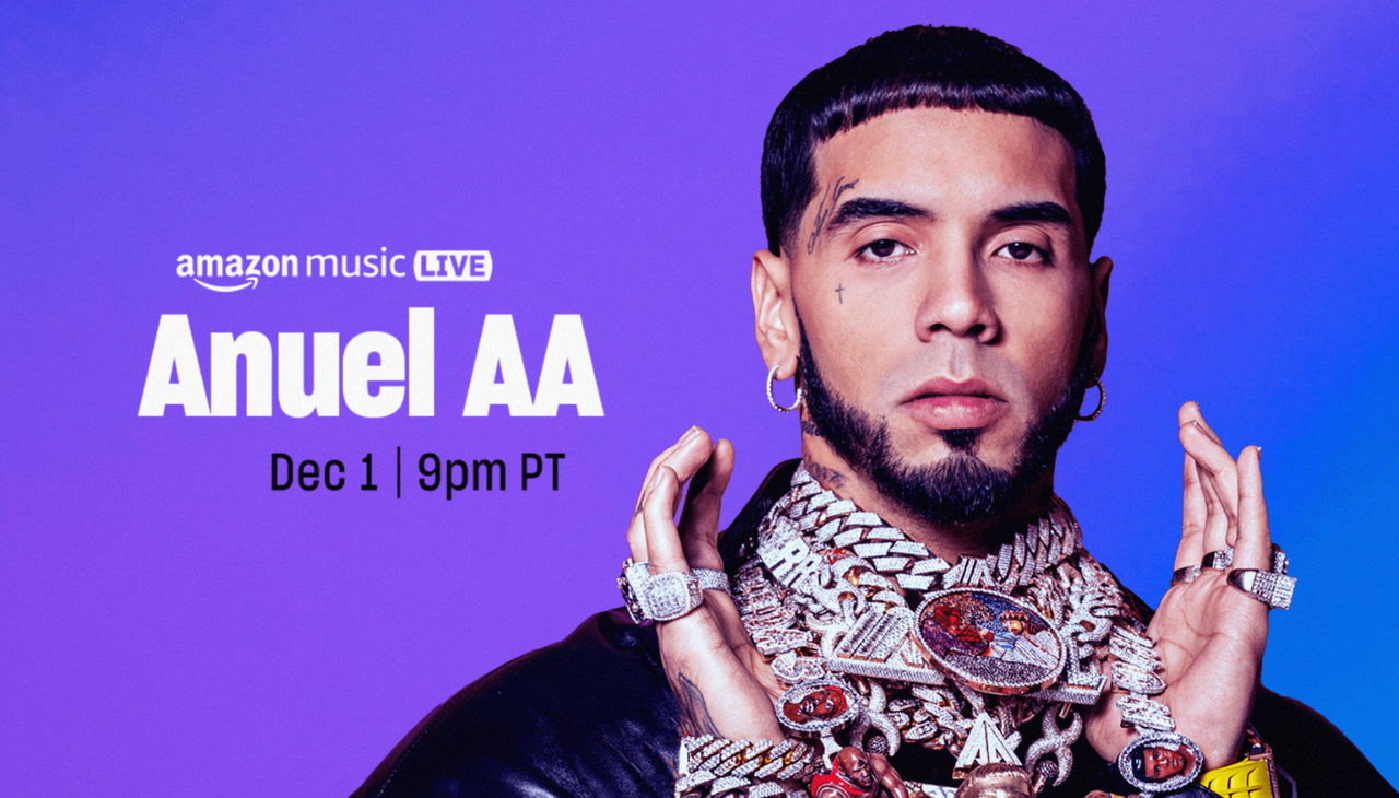 Anuel AA's presentation will be on December 1st. Photo: Amazon