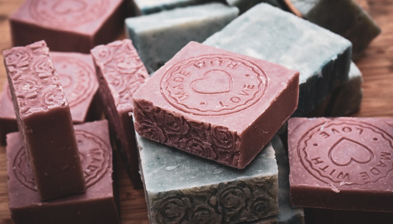 Organic soap bars.