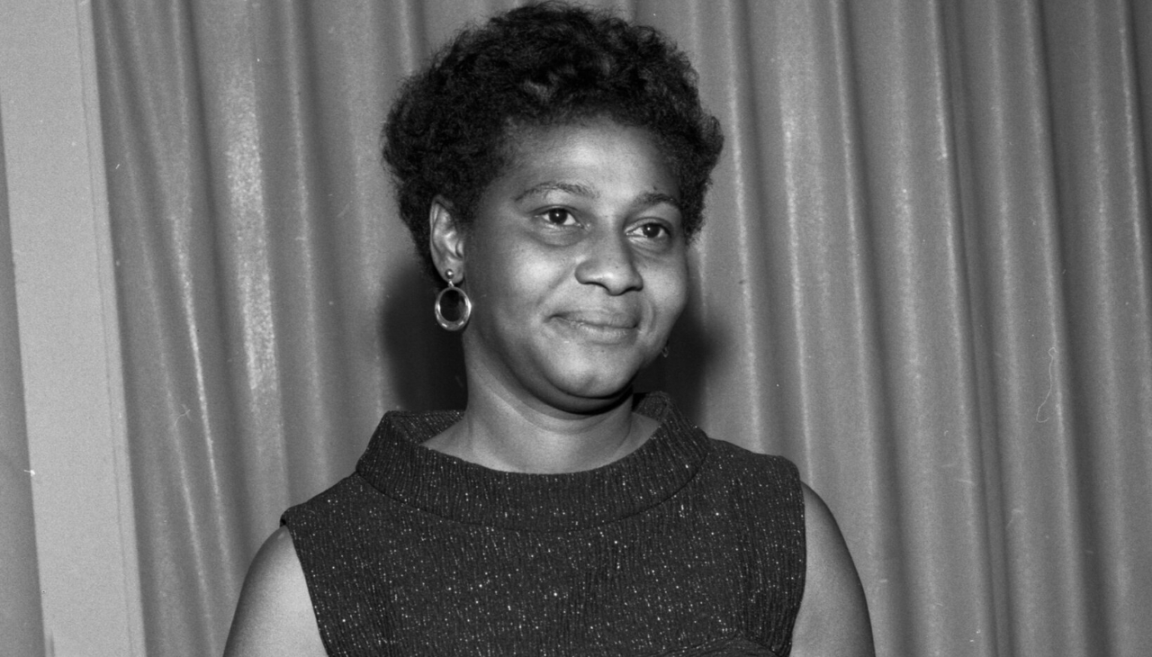 Charlene Mitchell was the first Black woman to run for U.S. President, doing so as a member of The Communist Party. Photo: Gene Kappock/NY Daily News via Getty Images