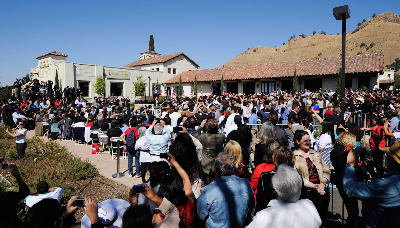 When President Barack Obama announced the Cesar Chavez National Monument.