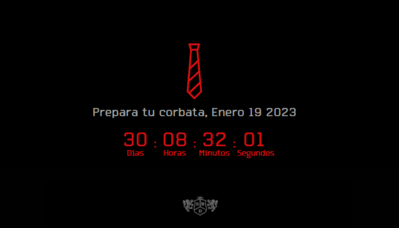 The band's website shows the countdown to announce the dates. Photo: Screenshot soyrebelde.world