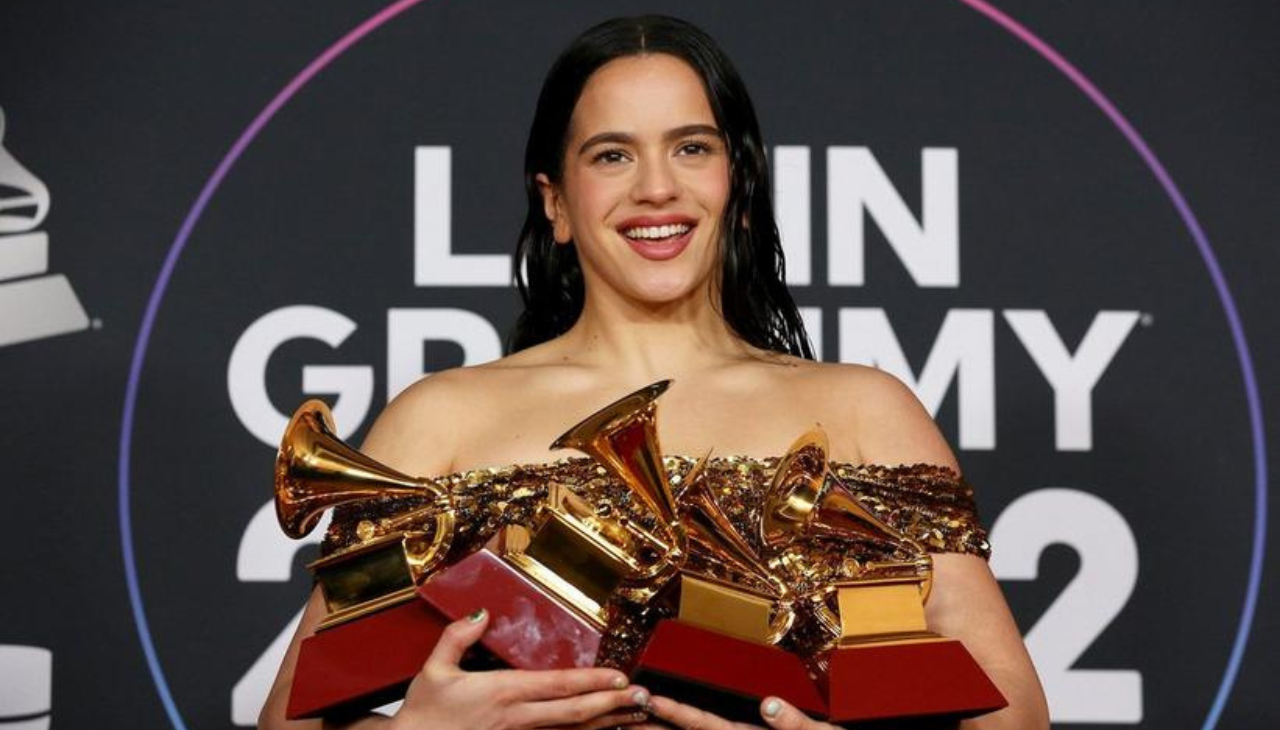 Rosalía won Best Album of the Year at the Latin Grammy Awards 2022. Photo: Grammy 