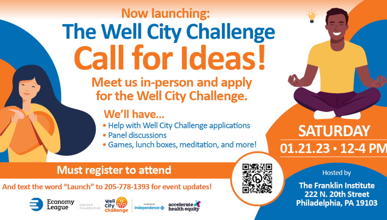 The second Well City Challenge will officially launch Saturday, Jan. 21. Graphic Courtesy of the Economy League of Greater Philadelphia. 