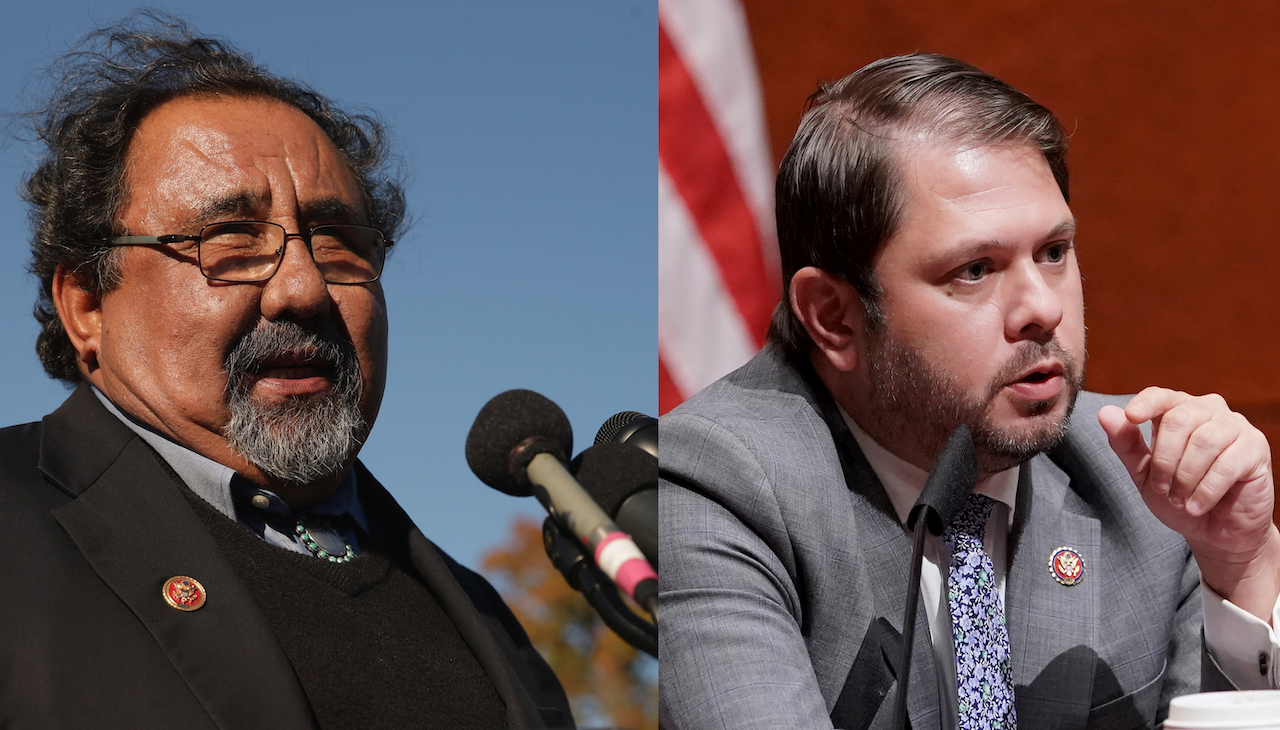 Left: U.S. Rep Raul Grijalva. Right: U.S. Rep. Ruben Gallego. 