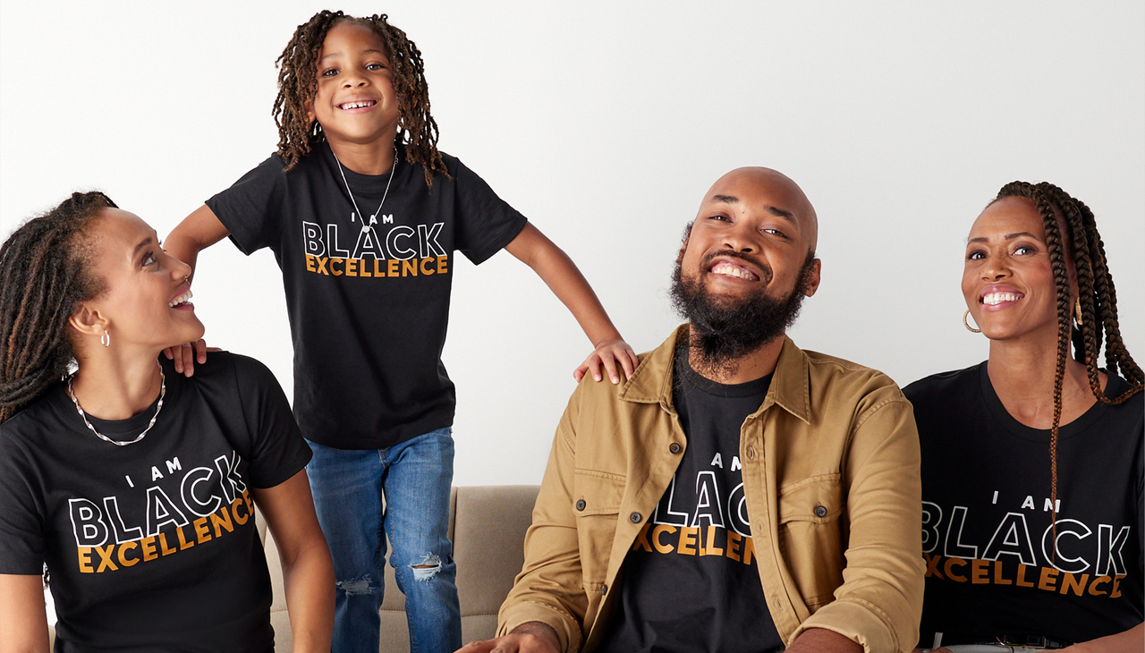 JCPenney Black History Month promo family portrait. 