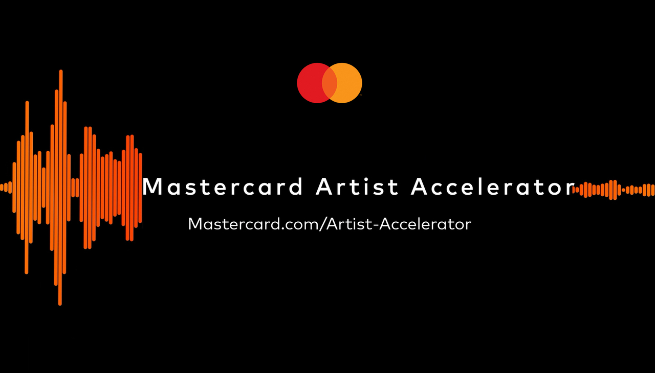 Mastercard Artist Accelerator promo graphic.