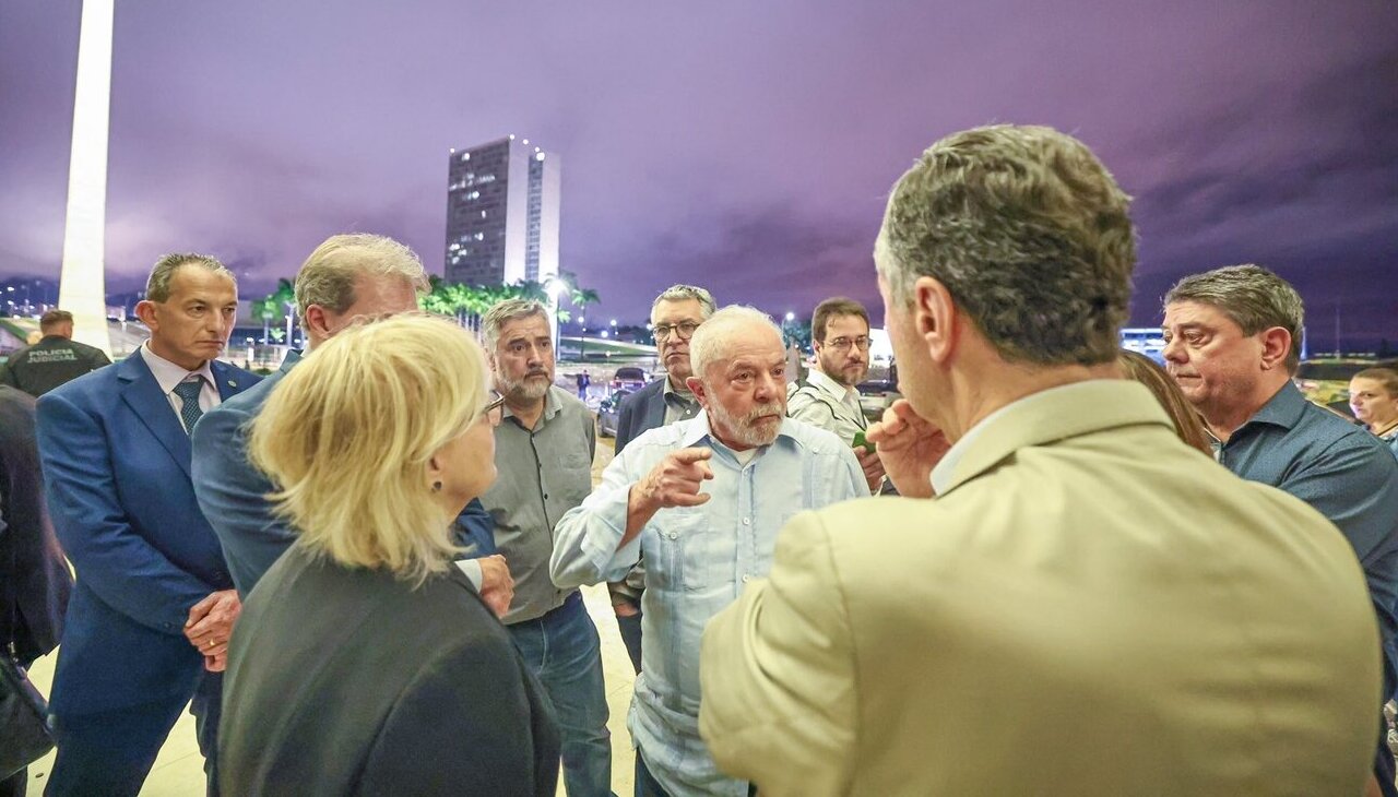 President of Brazil meets with local leaders after violent attacks on government institutions in the capital of the country. 