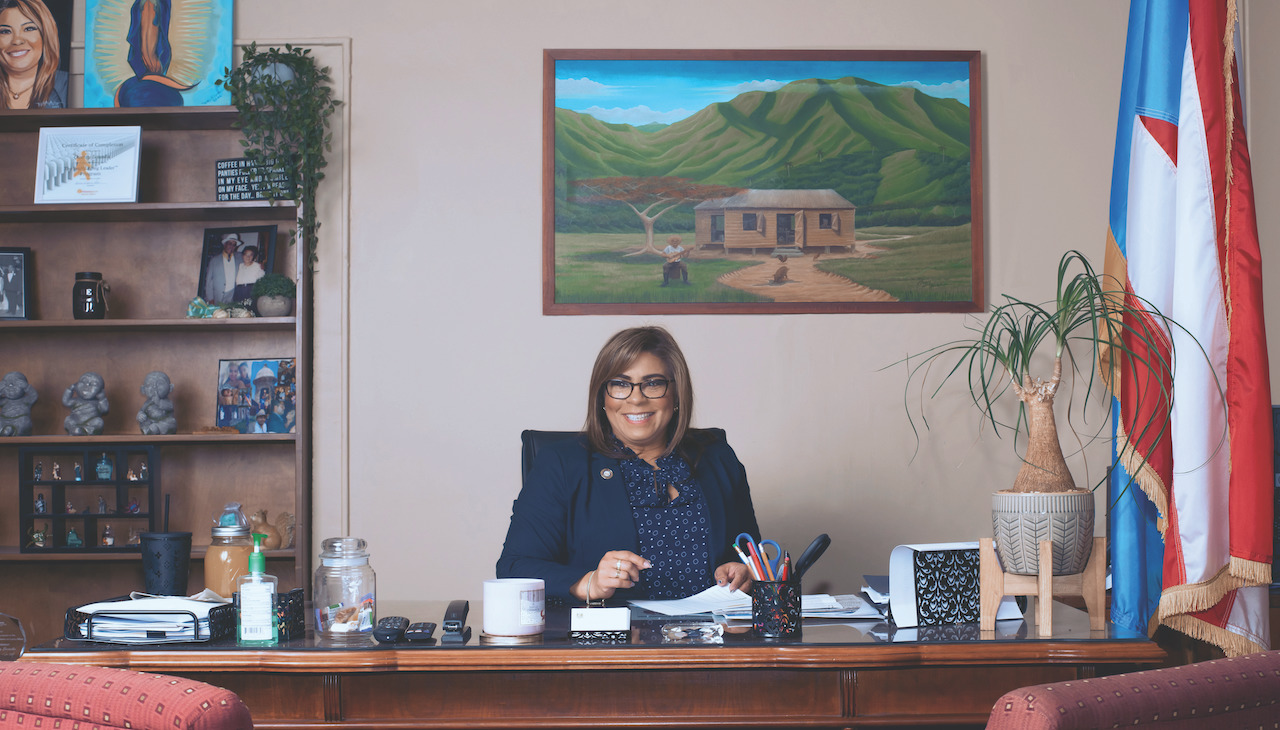 Quetcy Lozada in her new office