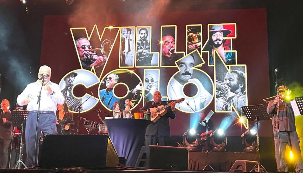 Willie Colón during his performance at the Coca Cola Music Hall. Photo: Twitter WillieColon