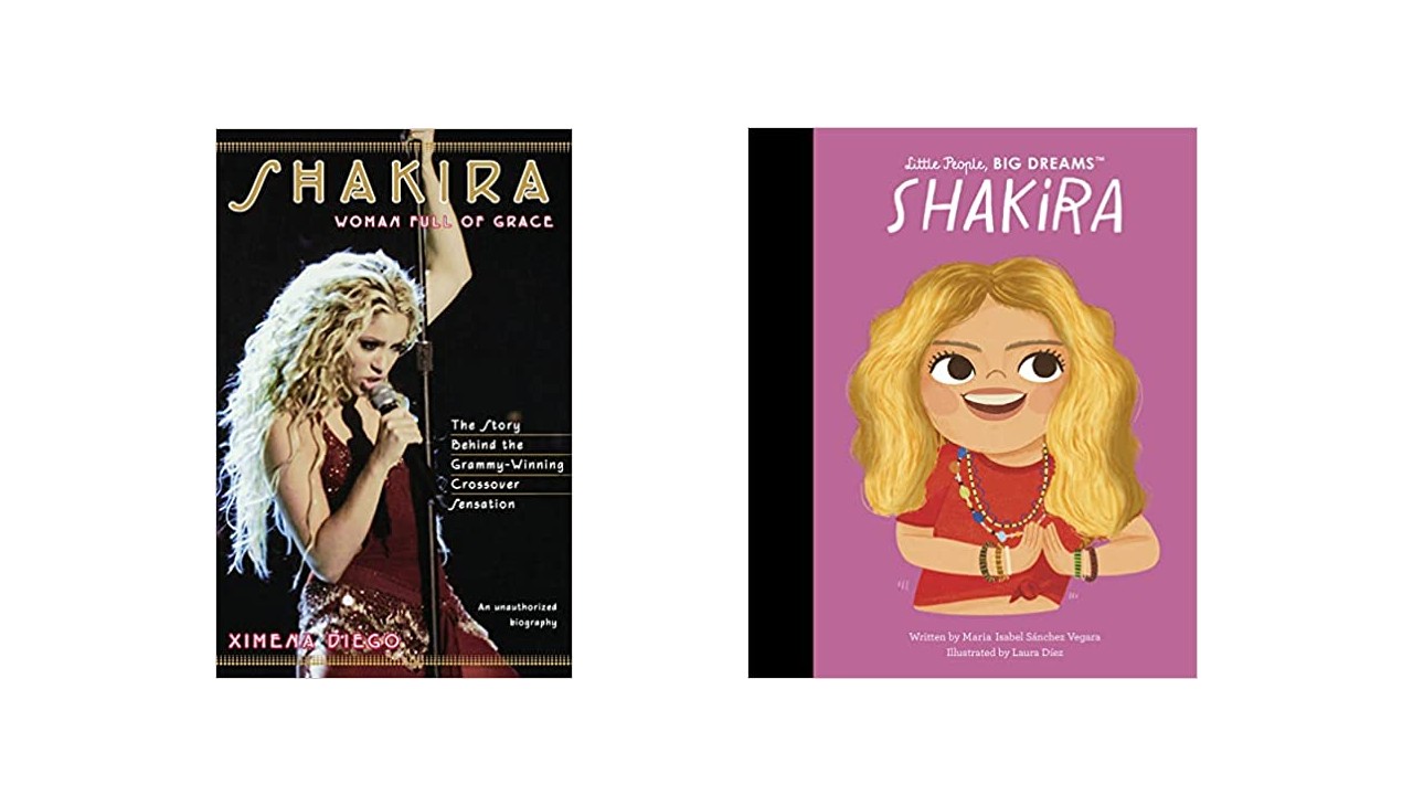 2 libros sobre Shakira escritors por autores latinos