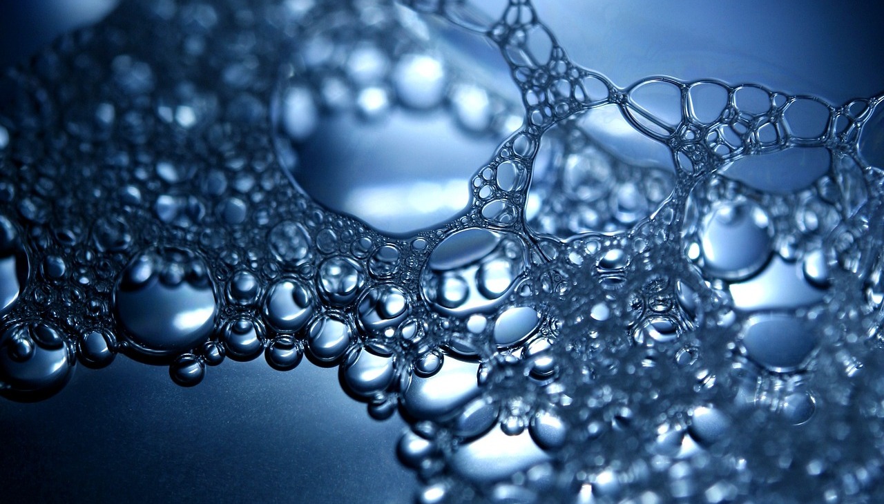 Water bubbles. 