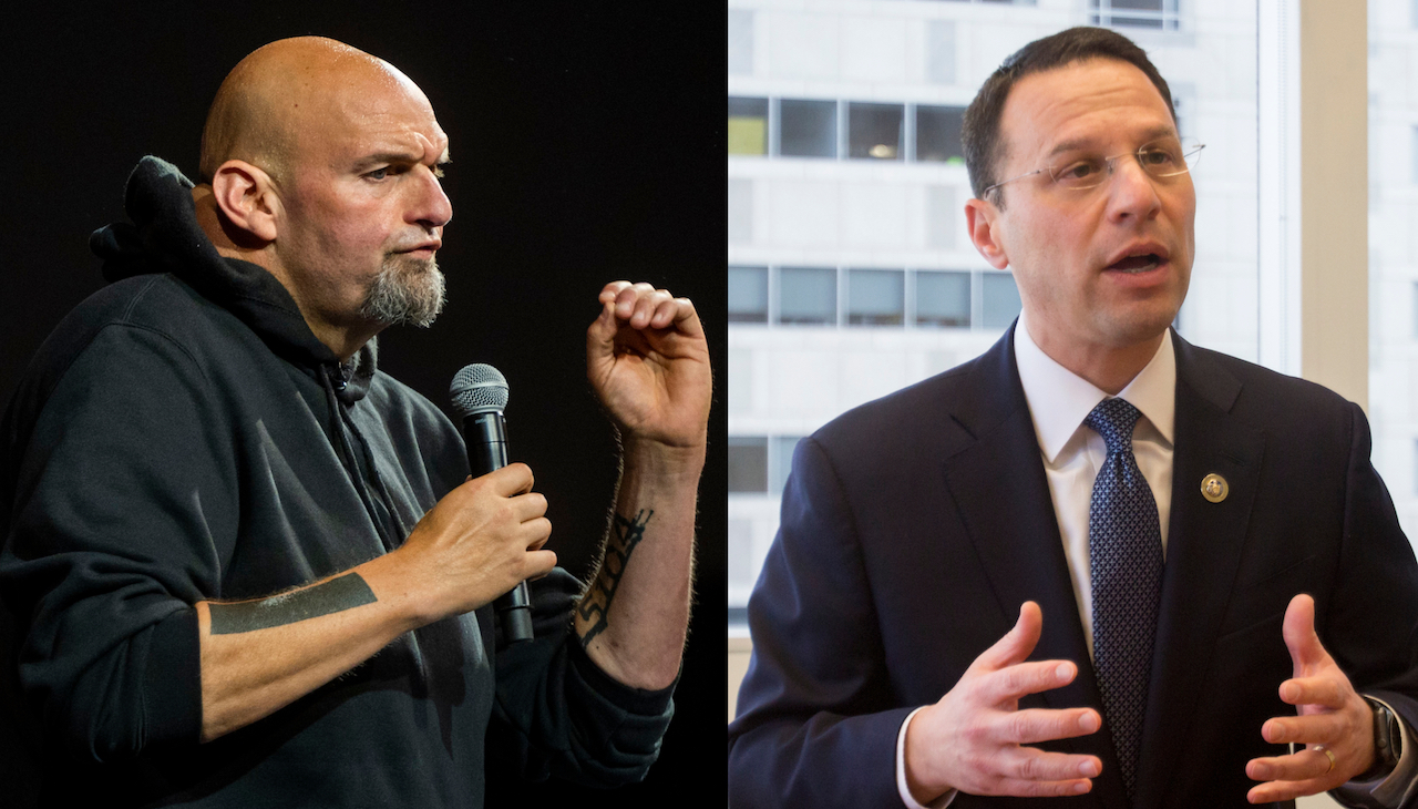 Left: U.S. Senator John Fetterman. Right: Pennsylvania Governor Josh Shapiro. Photos: Getty Images and AL DÍA Archives.