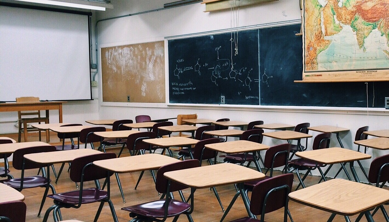 Empty classroom. 