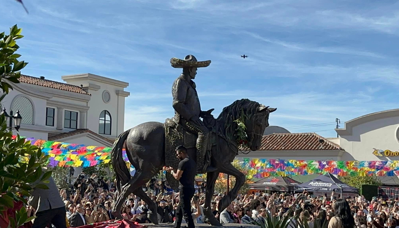 The statue is a replica of the one next to his grave in Mexico. Photo: Facebook Supervisor Janice Hahn.