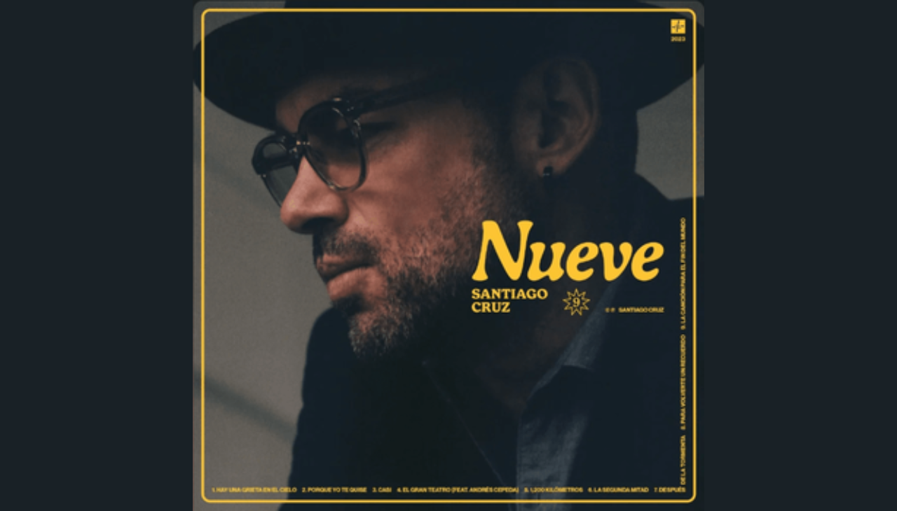 "Nueve" is the new album by Colombian Santiago Cruz. Photo: Instagram.