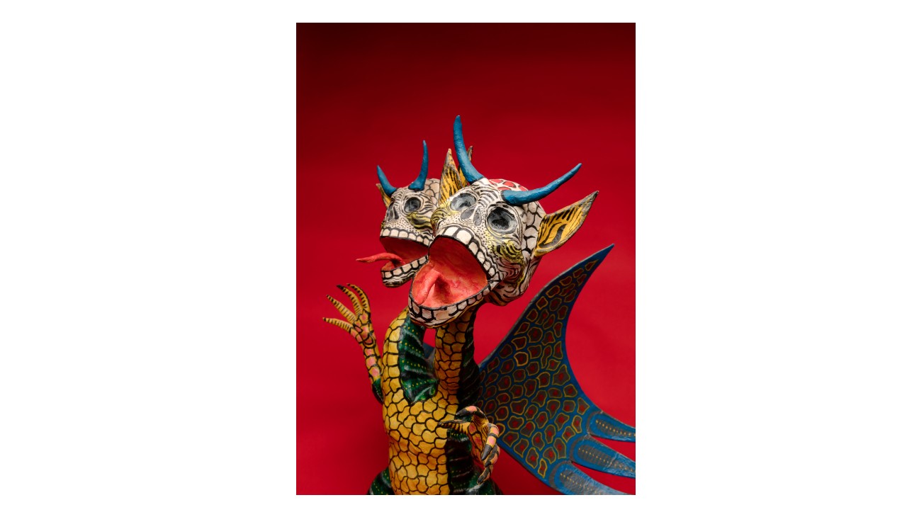 Two-headed dragon alebrije (1990), by the Linares family PHOTO: MUSEUM OF INTERNATIONAL FOLK ART