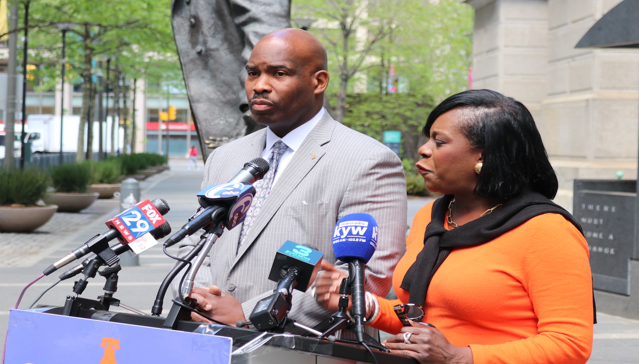 Left: Derek Green. Right: Cherelle Parker. Photo: Alan Nunez / AL DÍA News