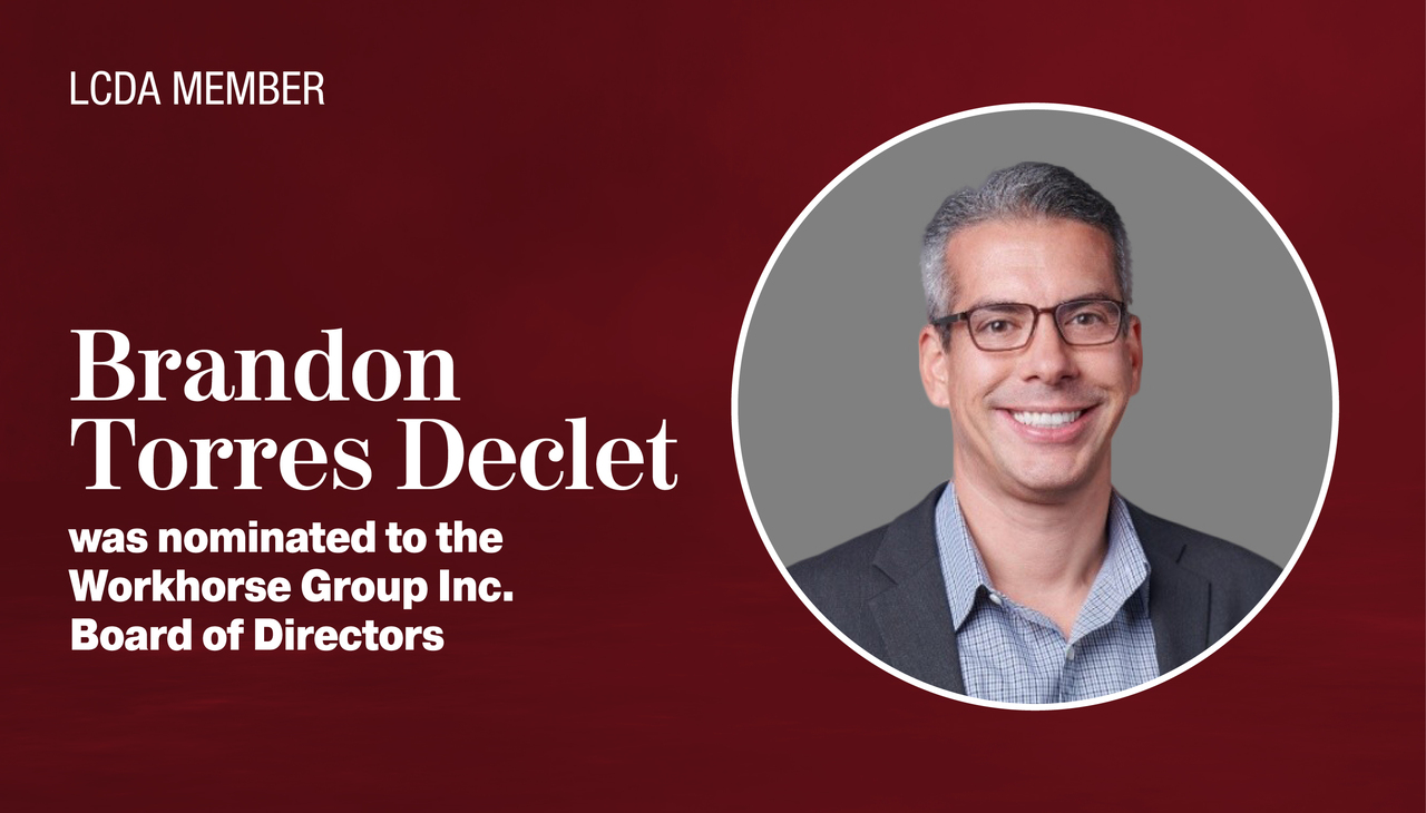 Brandon Torres Declet, appointed to Workhorse Group Board of Directors