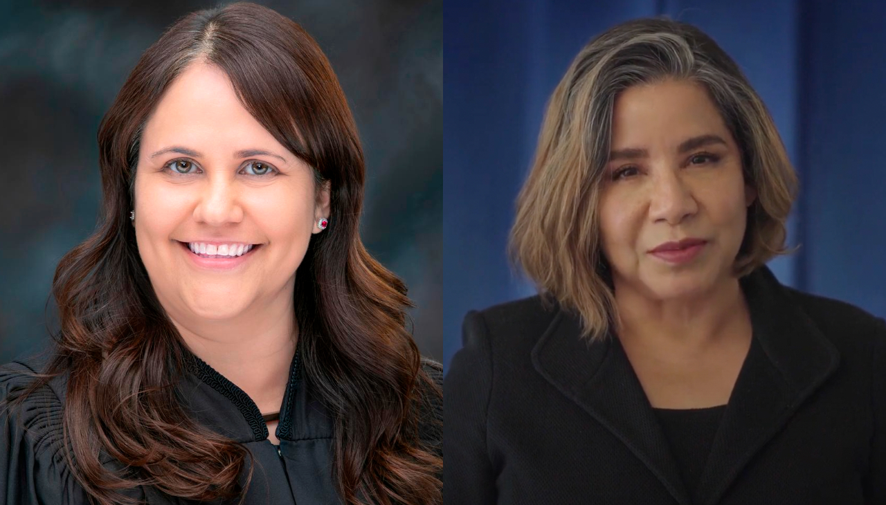 Judge Ana de Alba (left) and Judge Irma Carrillo Ramirez (right). Photo Credits: US Courts & Dallas Women Lawyers Association.