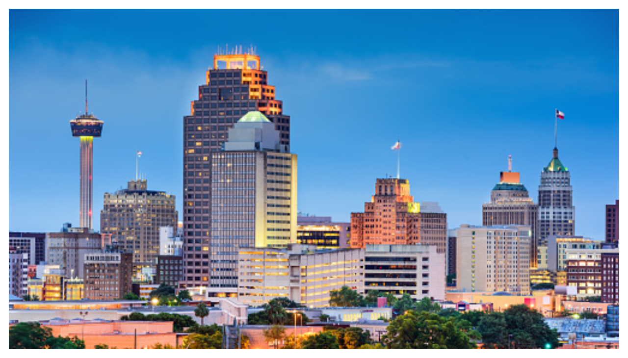 The skyline of San Antonio.