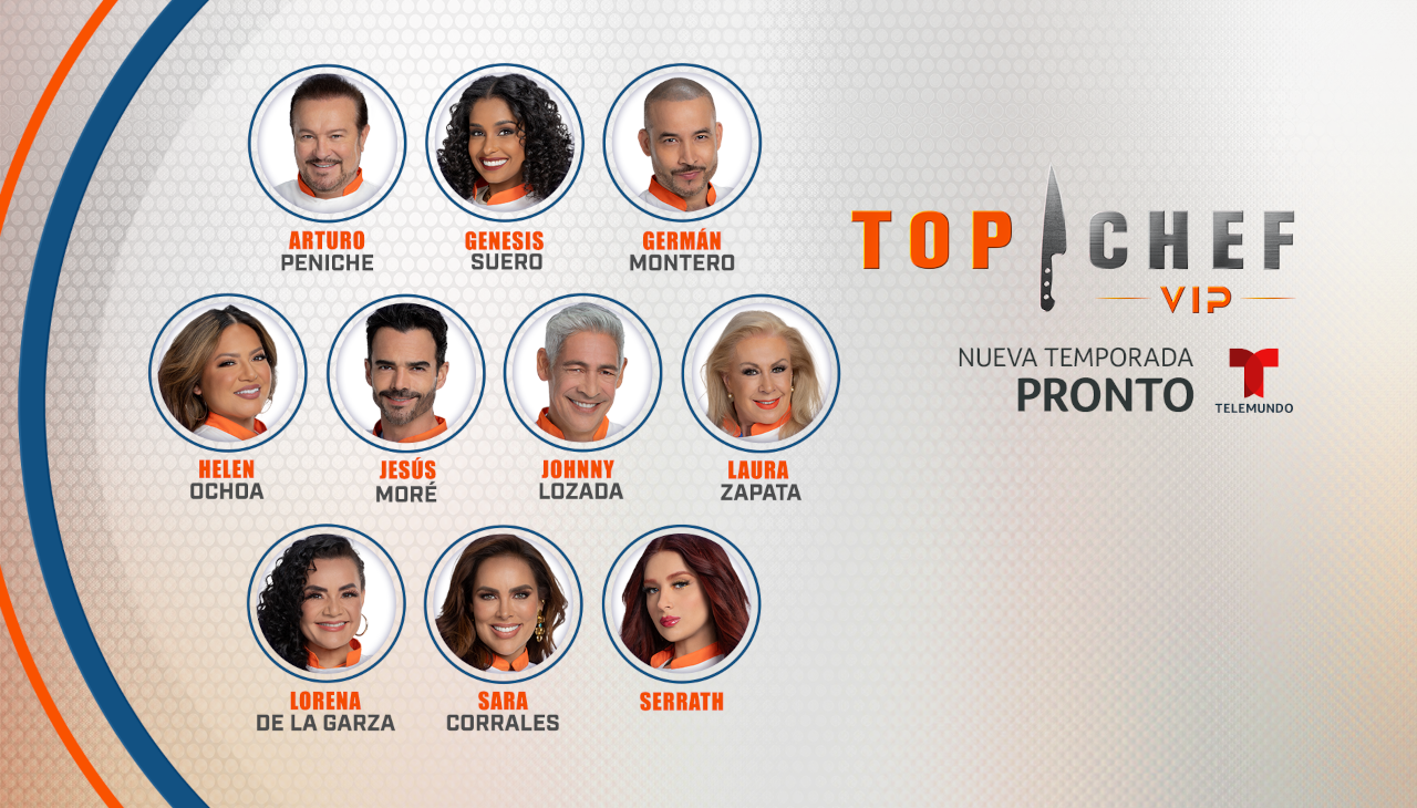 The new season of Top Chef VIP will premiere on Tuesday, April 25 on Telemundo. Photo: Courtesy Telemundo.