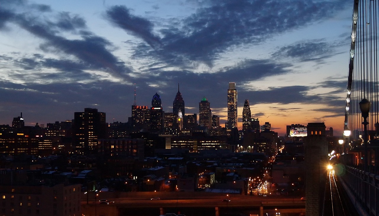 Panoramic view of Philadelphia. 